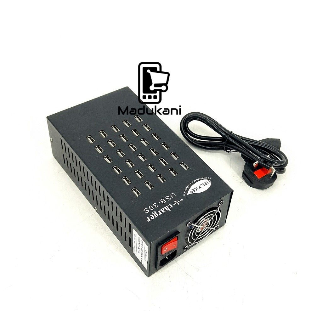 30 USB Ports Mobile Fast Charger Charging Station