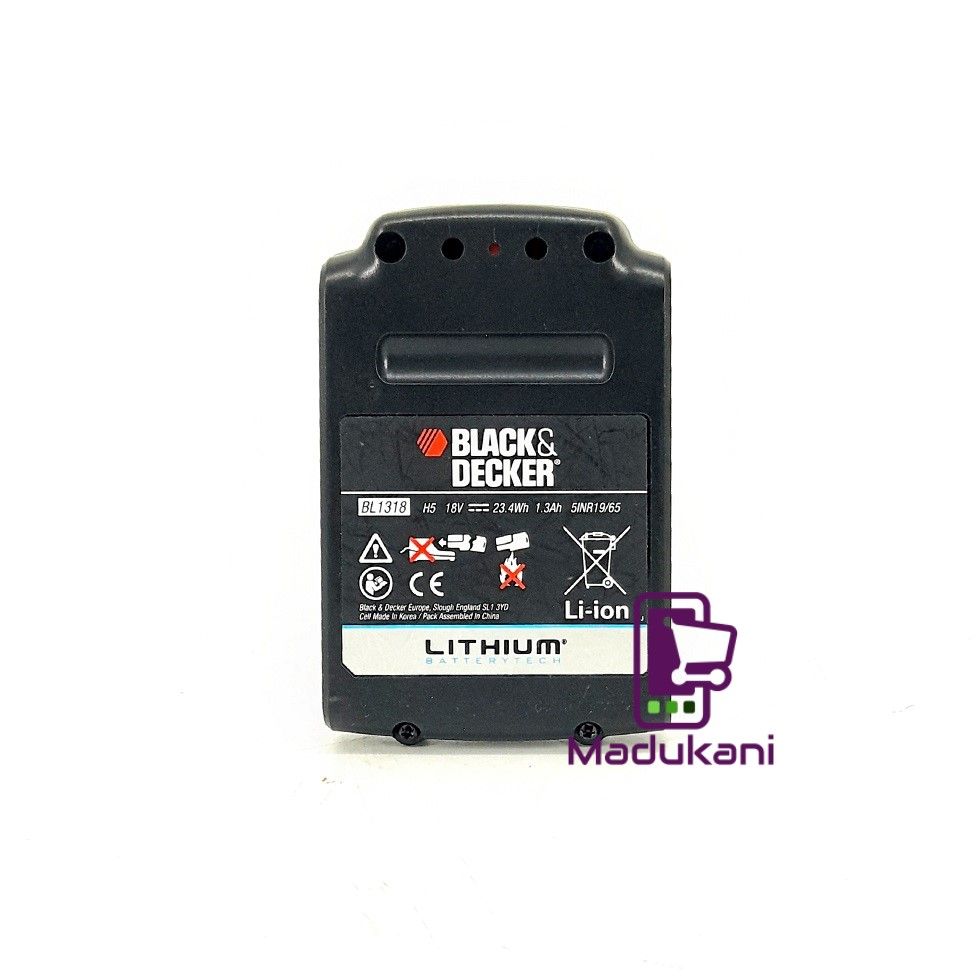 BLACK & DECKER 18V 1.3Ah Lithium Battery Pack