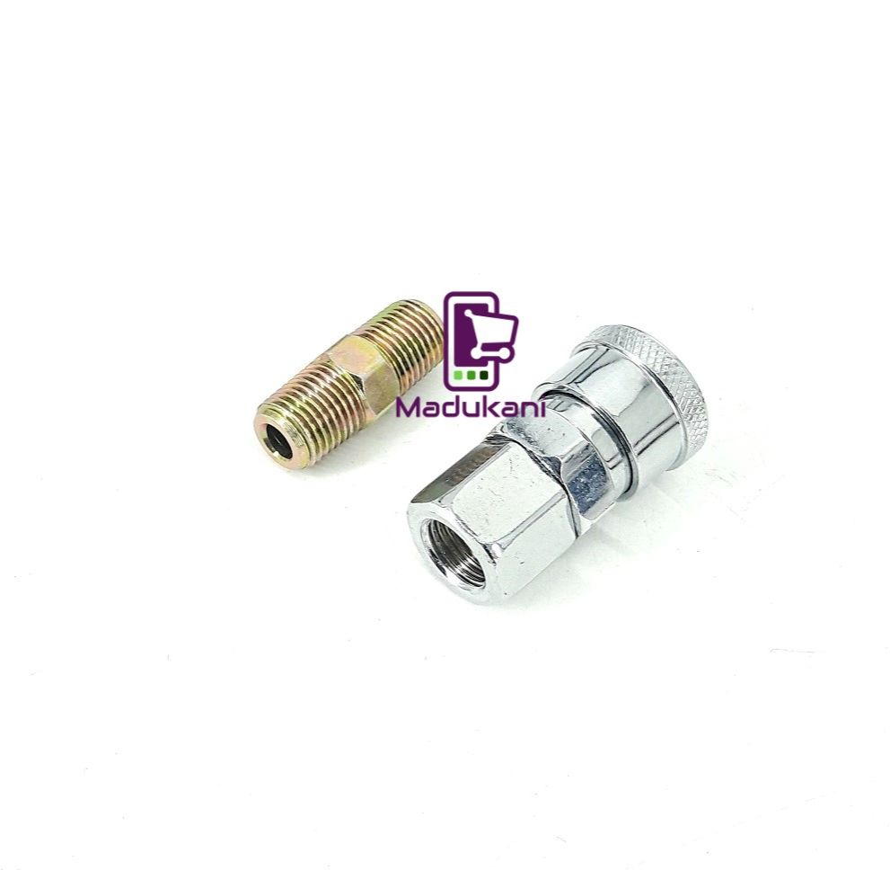 ¼ inch Pneumatic Air Hose Female Quick Coupler with Male Nipple