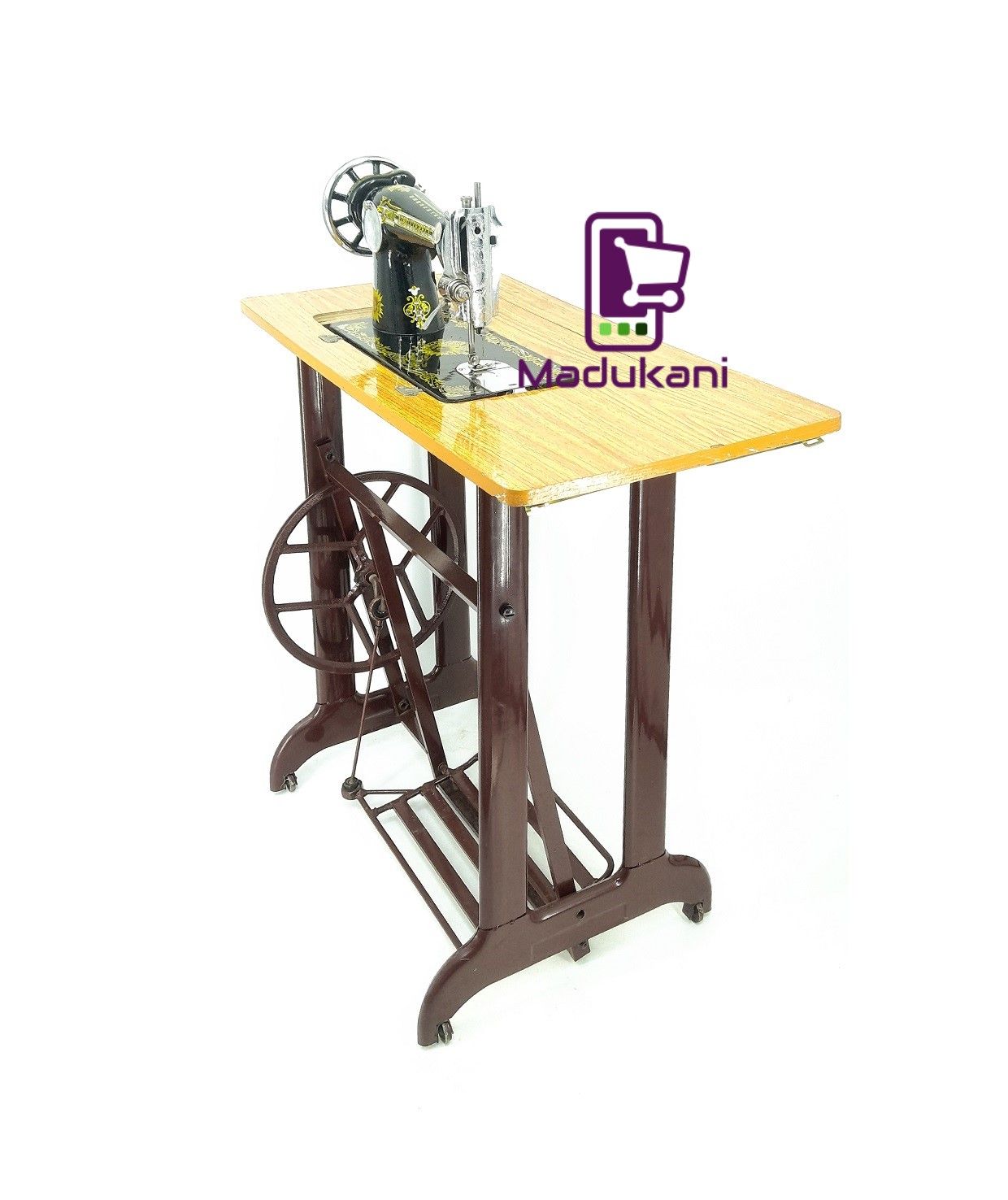 Complete Butterfly Sewing Machine with Machine Head, Stand, Accessories