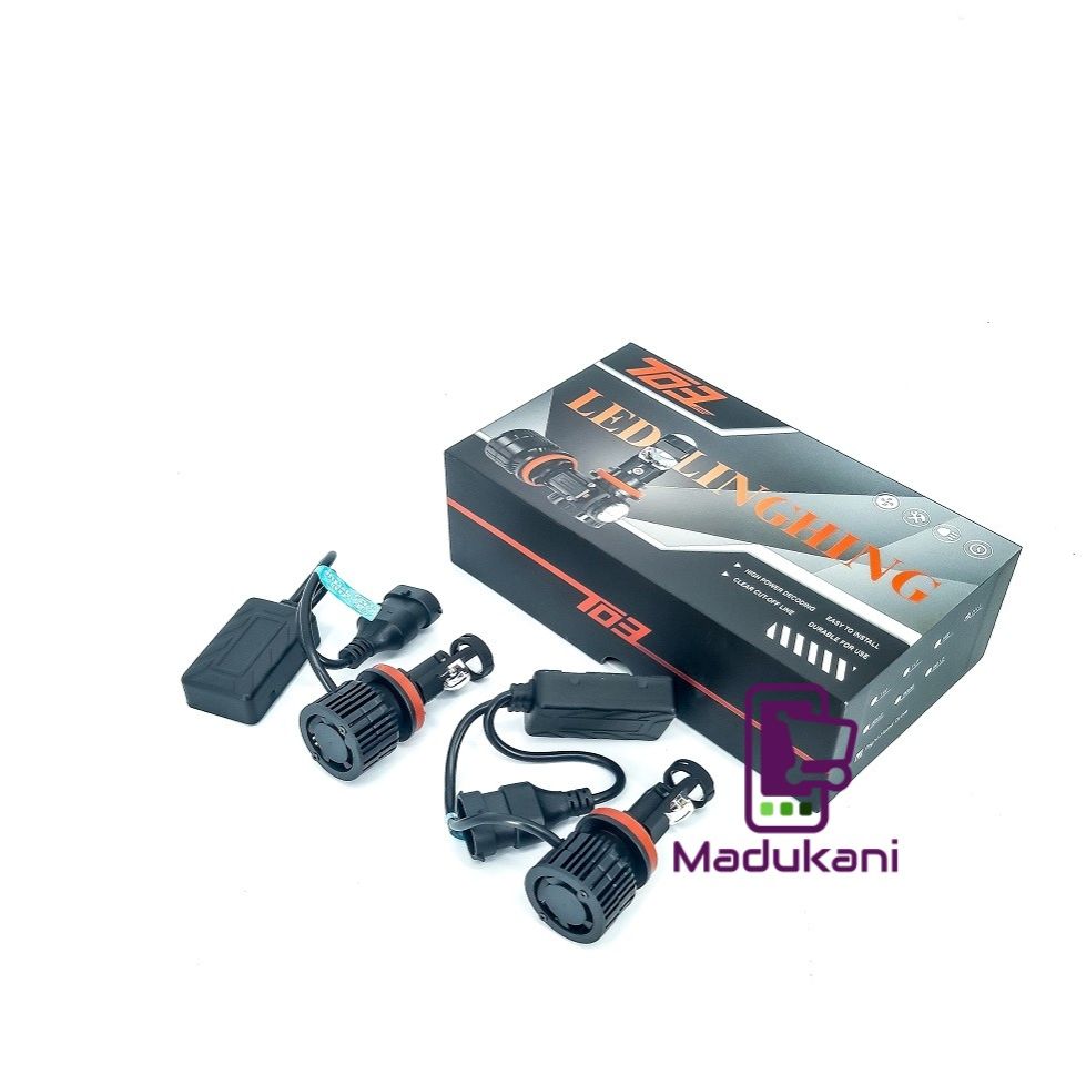 H11 High Power Mini Projector LED Bulbs, 16000 lumens, 90W, 6000K