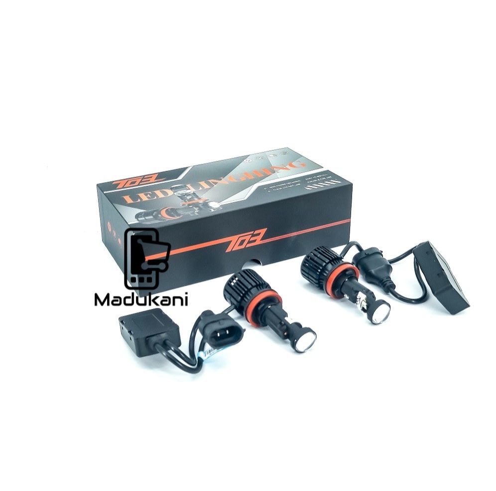 H11 High Power Mini Projector LED Bulbs, 16000 lumens, 90W, 6000K