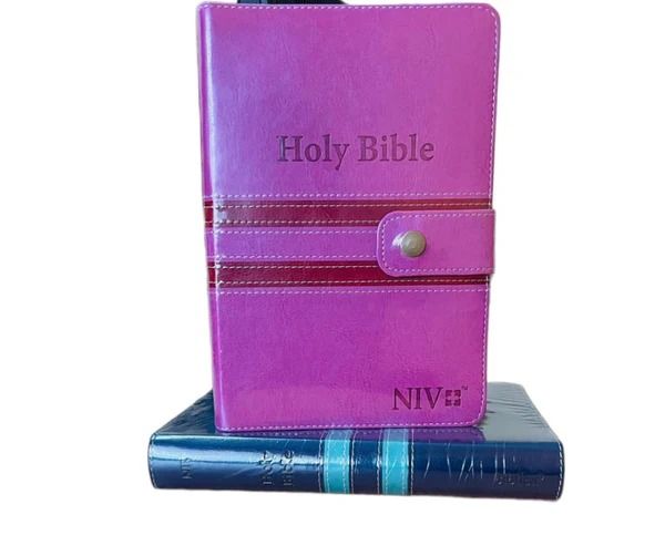 NIV STD  PINK  PRESS BUTTON DUOTONE