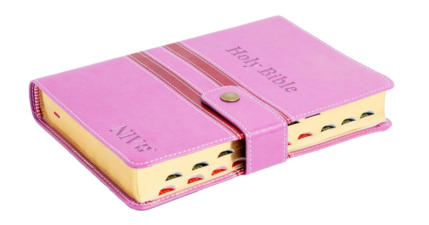 NIV STD  PINK  PRESS BUTTON DUOTONE