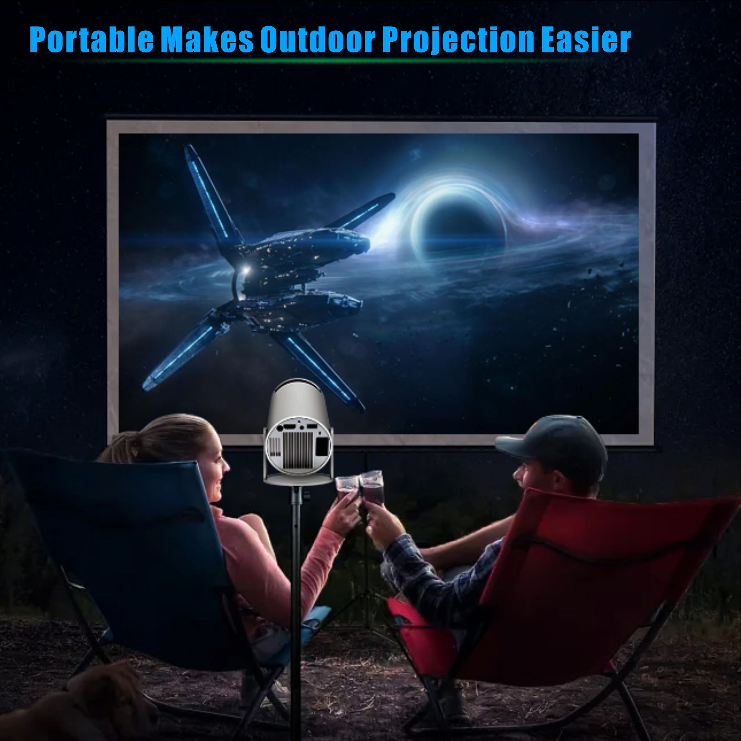 HY300-2 Projector Support 1080P Android 11 Wifi 90ANSI 3326 Real 1280x600P Home Theater Outdoor Projector
