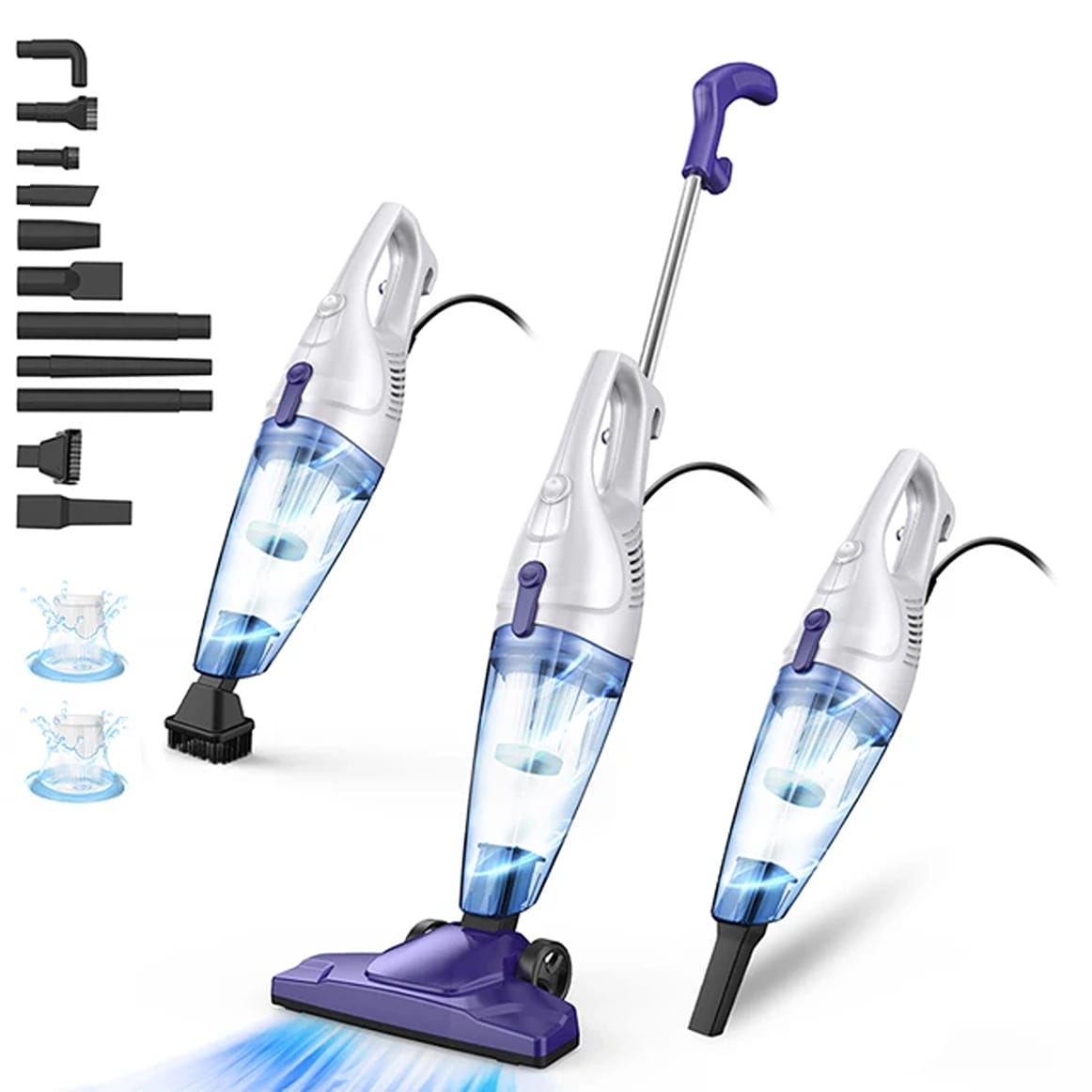 High Power Suction 2In1 Vacuum Cleaner Wet/Dry Carpet/Floor/Car/Pet