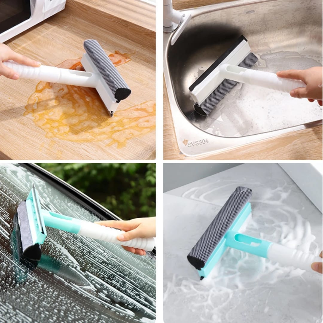 3 in 1 Sponge Squeegee Sprayer Glass Cleaner Wiper for cars and House Windows