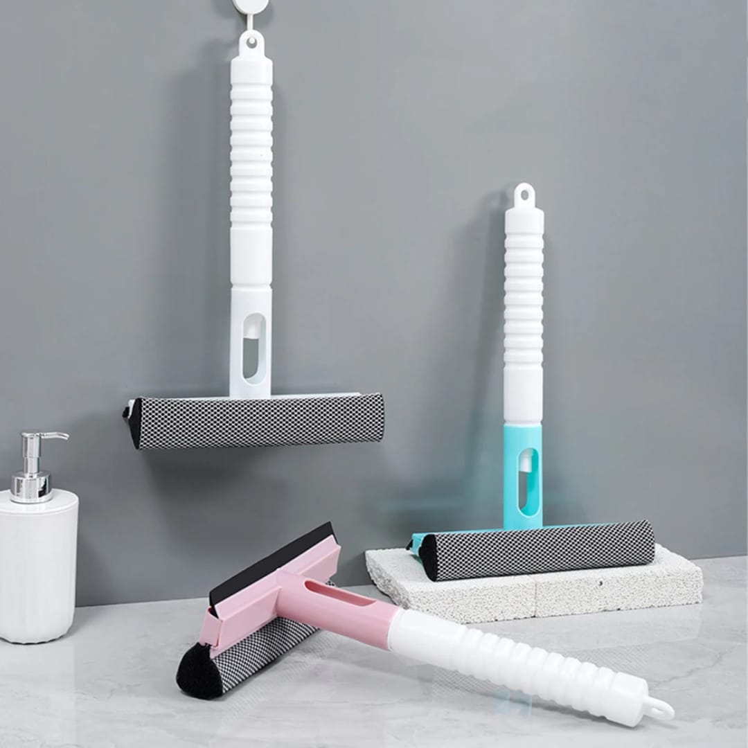 Household multi-function glass cleaning mirror with watering can 3-in-1 glass scraper window scraper