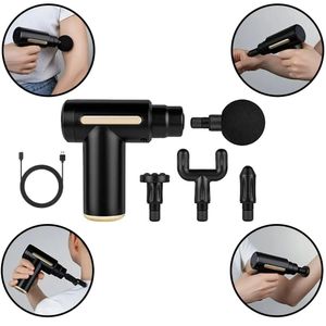 5 In 1 Portable Massage Gun, Pocket-Sized Deep Tissue Massager Gun