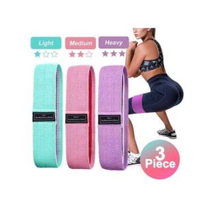 3Pcs Resistance Bands - Fitness Resistance Rubber Elastic Yoga Expansion Bands -3pcs