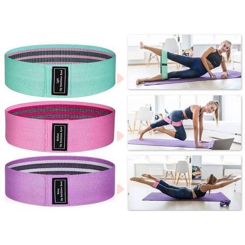 3Pcs Resistance Bands - Fitness Resistance Rubber Elastic Yoga Expansion Bands -3pcs