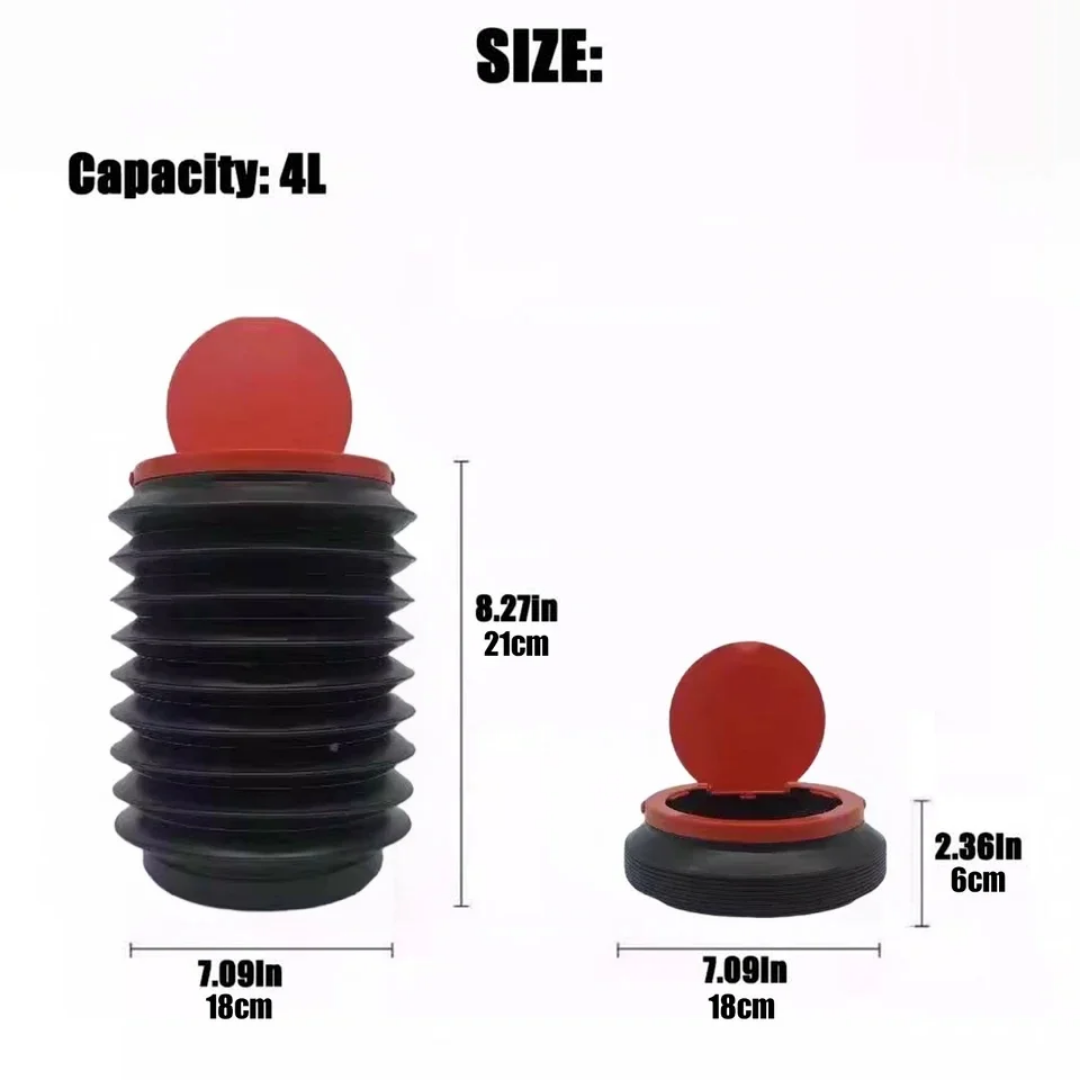 Collapsible Trash Can Camping Umbrella Bucket Telescopic Can Mini Dustbin for Desk Car Expandable Trash Mini Can Portable Garbage Bin.