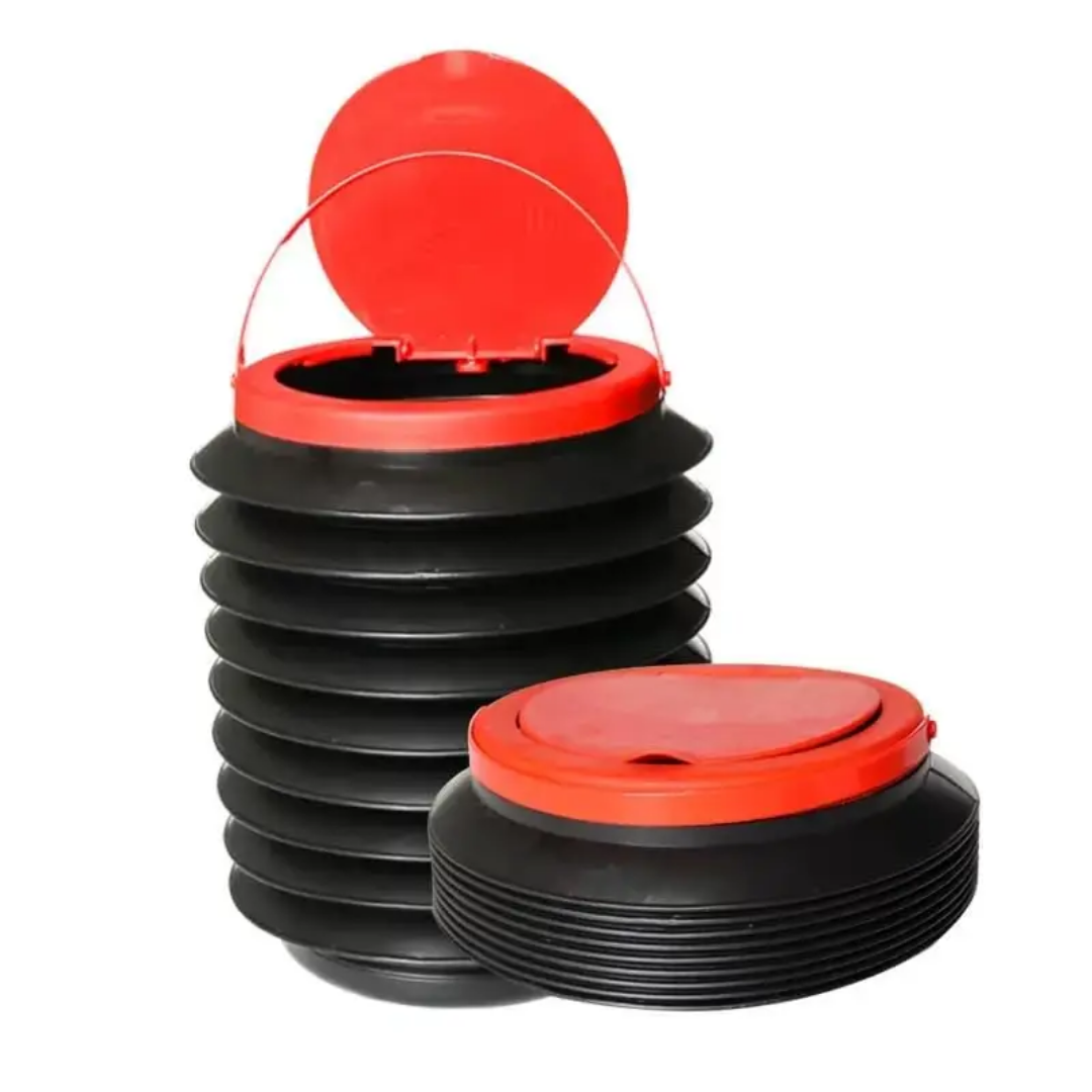 Collapsible Trash Can Camping Umbrella Bucket Telescopic Can Mini Dustbin for Desk Car Expandable Trash Mini Can Portable Garbage Bin.