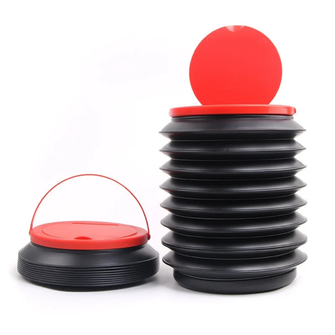 Collapsible Trash Can Camping Umbrella Bucket Telescopic Can Mini Dustbin for Desk Car Expandable Trash Mini Can Portable Garbage Bin.