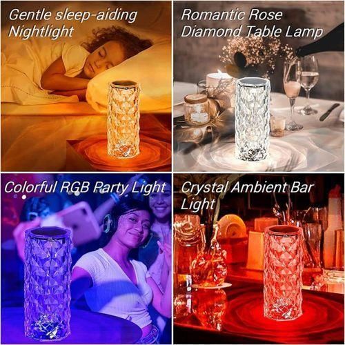 Rechargeable Touch LED crystal table lamp