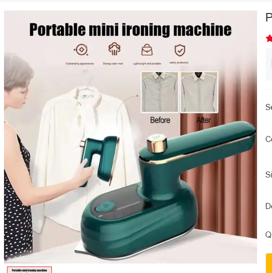 Portable Travel Iron Box