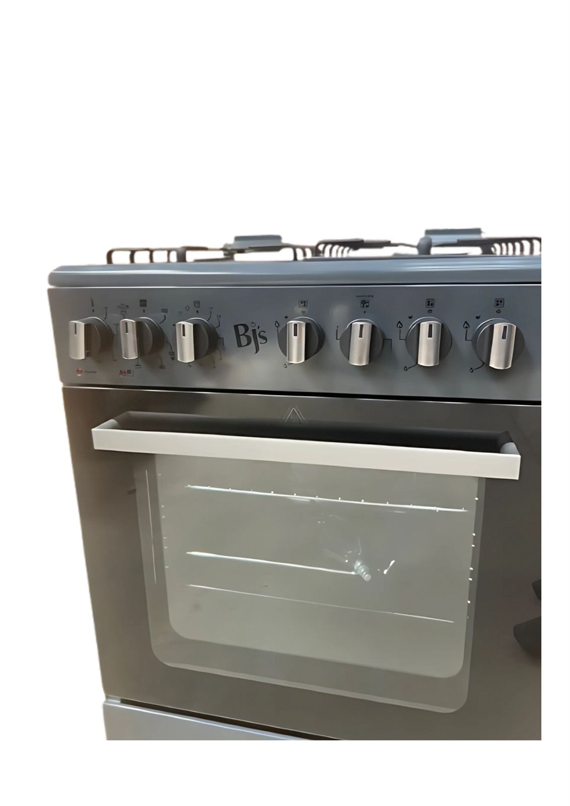 Bj's GREY 60x60 3+1 Gas Cooker w/ Turbo Fan | Oven 60L Capacity