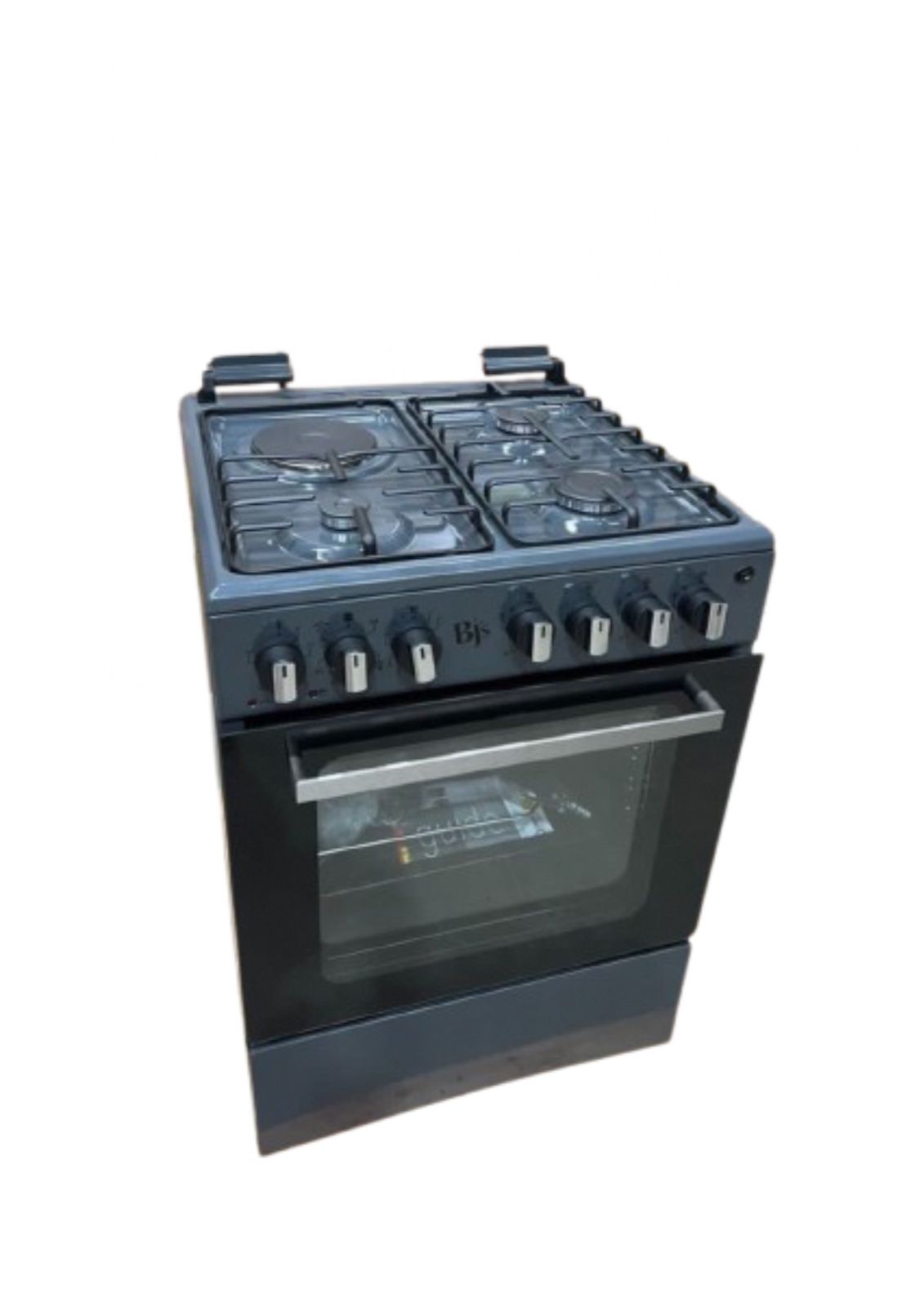 Bj's GREY 60x60 3+1 Gas Cooker w/ Turbo Fan | Oven 60L Capacity