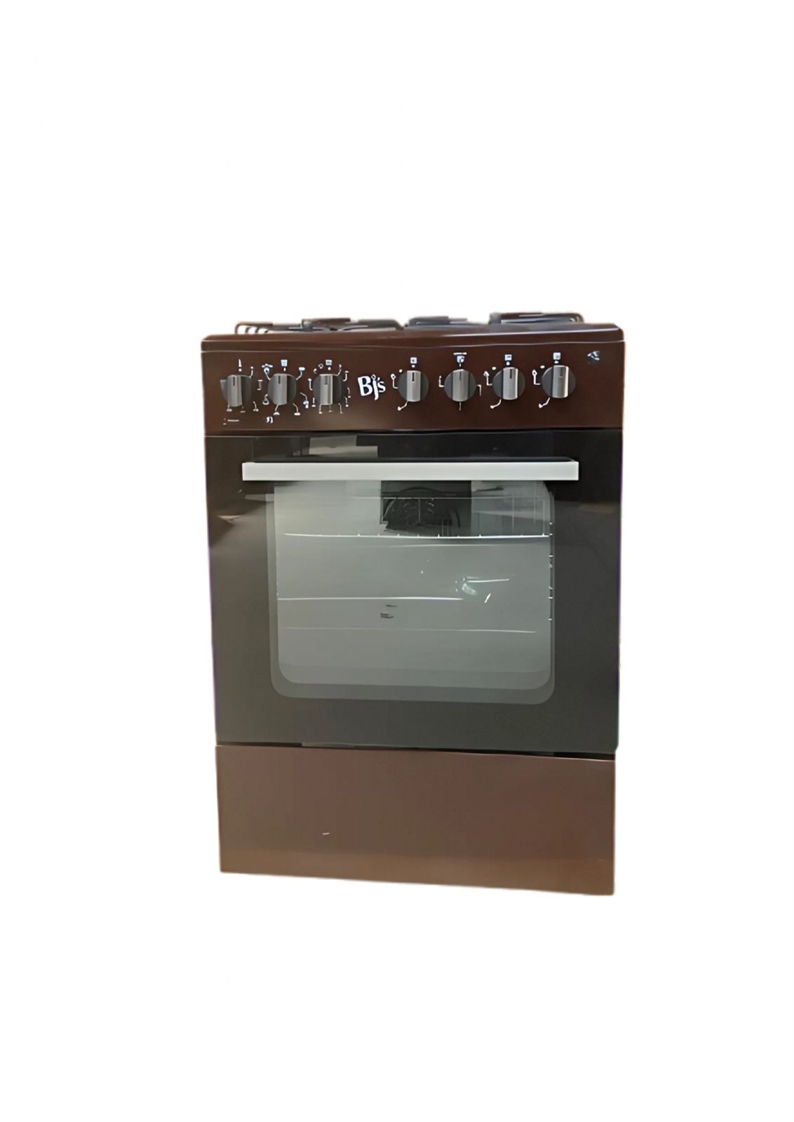 Bj's DARK BROWN 60x60 3+1 Gas Cooker w/ Turbo Fan | Oven 60L Capacity