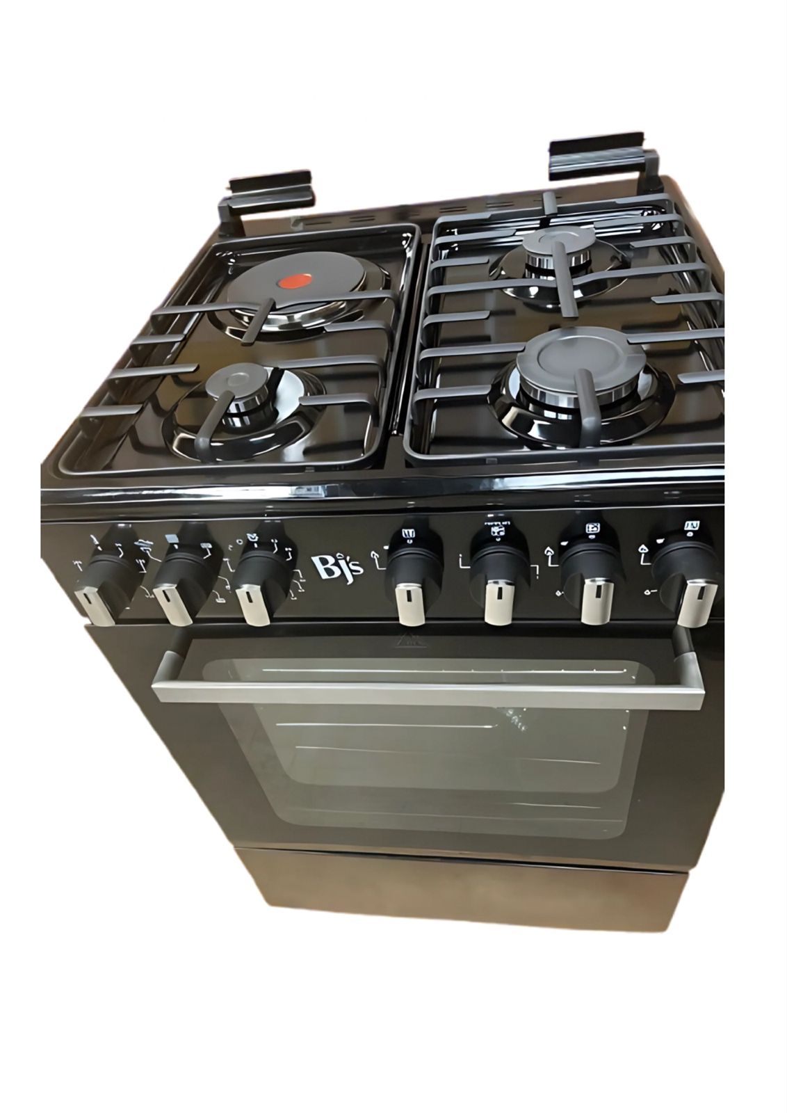 Bj's DARK BROWN 60x60 3+1 Gas Cooker w/ Turbo Fan | Oven 60L Capacity