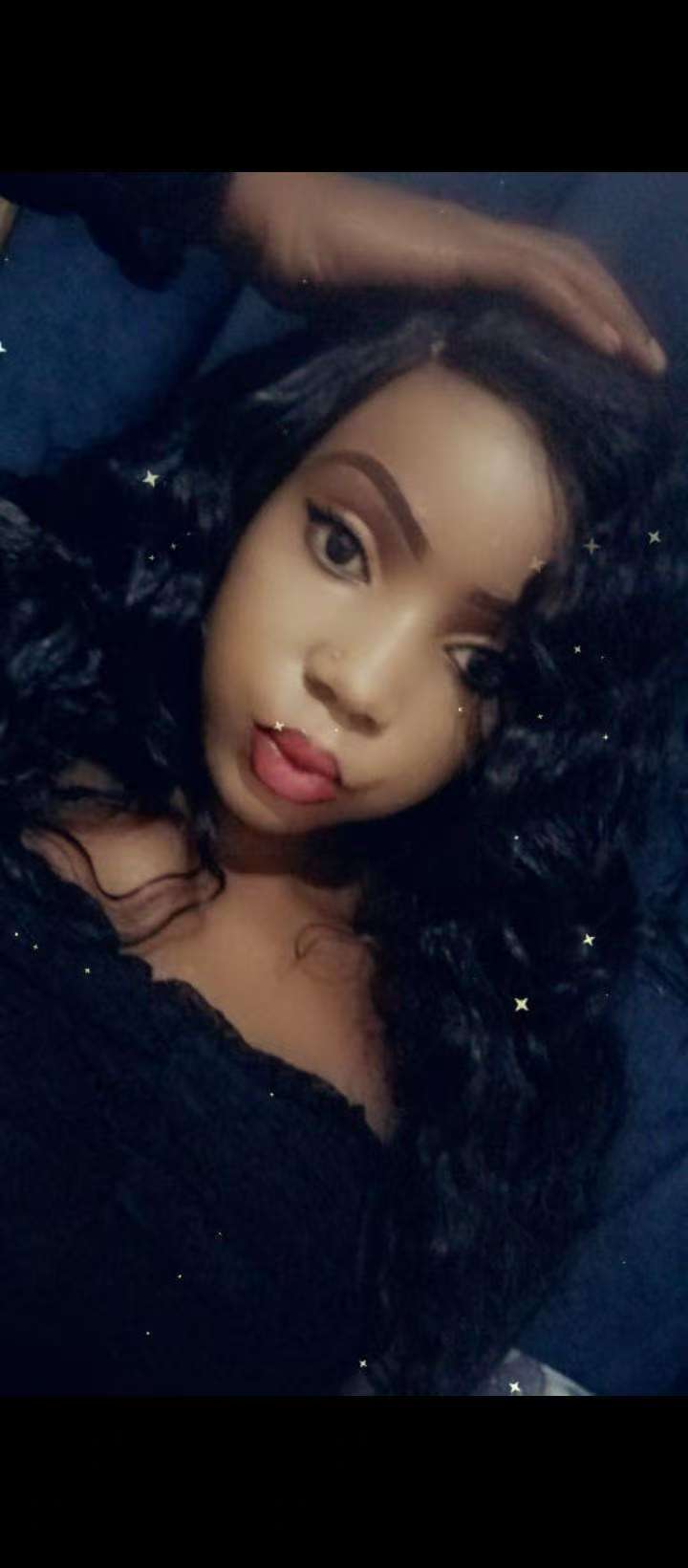 Wig ladies fashion long curly black wigs hair for women  gift