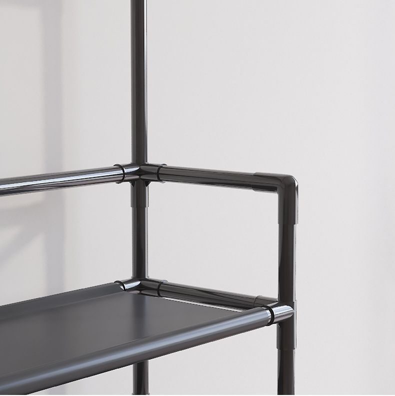 Double Row 5-layers Large Capacity Multi-functional Shoe And Hat Rack Bag Rack Essembly Shoe Cabinet Multi-purpose Storage Rack Shoe Rack