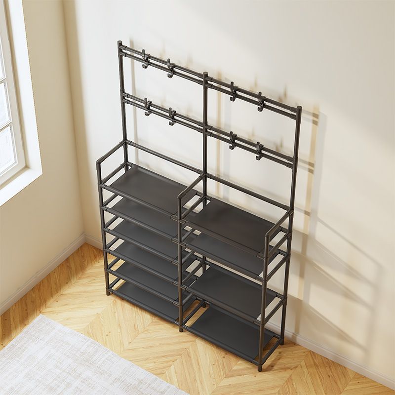 Double Row 5-layers Large Capacity Multi-functional Shoe And Hat Rack Bag Rack Essembly Shoe Cabinet Multi-purpose Storage Rack Shoe Rack