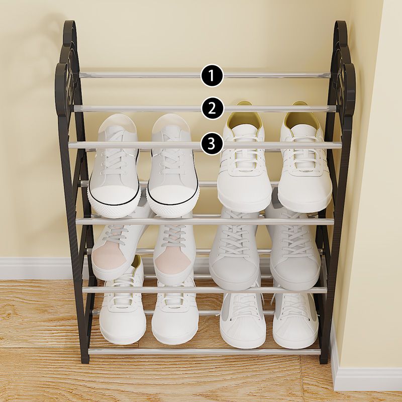 Cartoon Bear Shoe Rack for Kids Multi-tier Shoe Shelf with Easy Assembly Dorm Storage Organizer