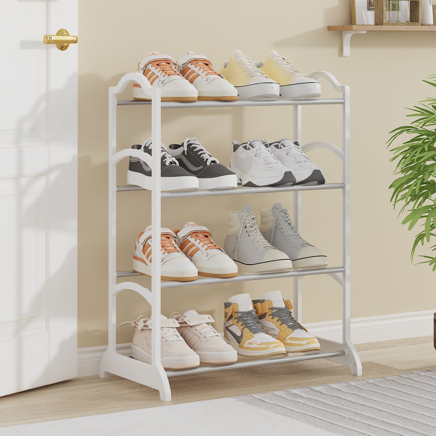 Simple Assembly Shoe Rack Multi-Layer Storage Shelf Household Shoe Cabinet Stylish and Minimalist