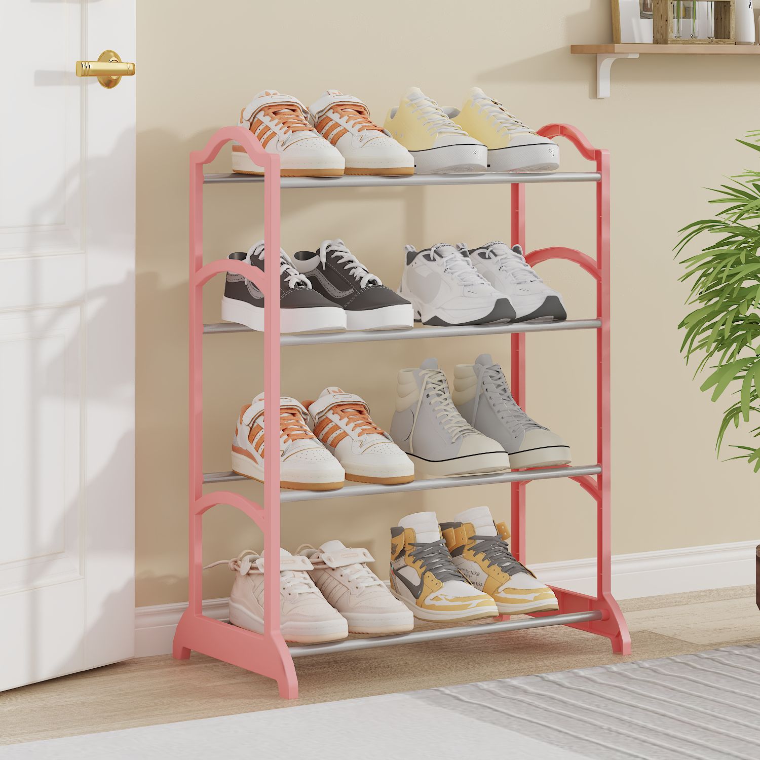 Simple Assembly Shoe Rack Multi-Layer Storage Shelf Household Shoe Cabinet Stylish and Minimalist