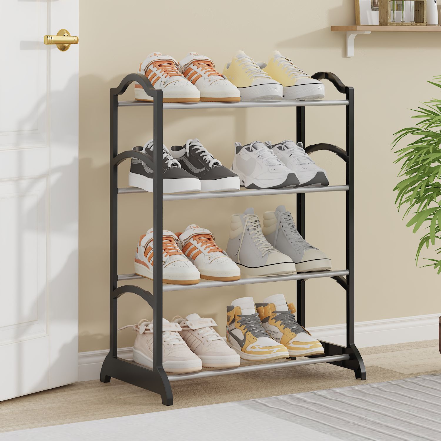 Simple Assembly Shoe Rack Multi-Layer Storage Shelf Household Shoe Cabinet Stylish and Minimalist