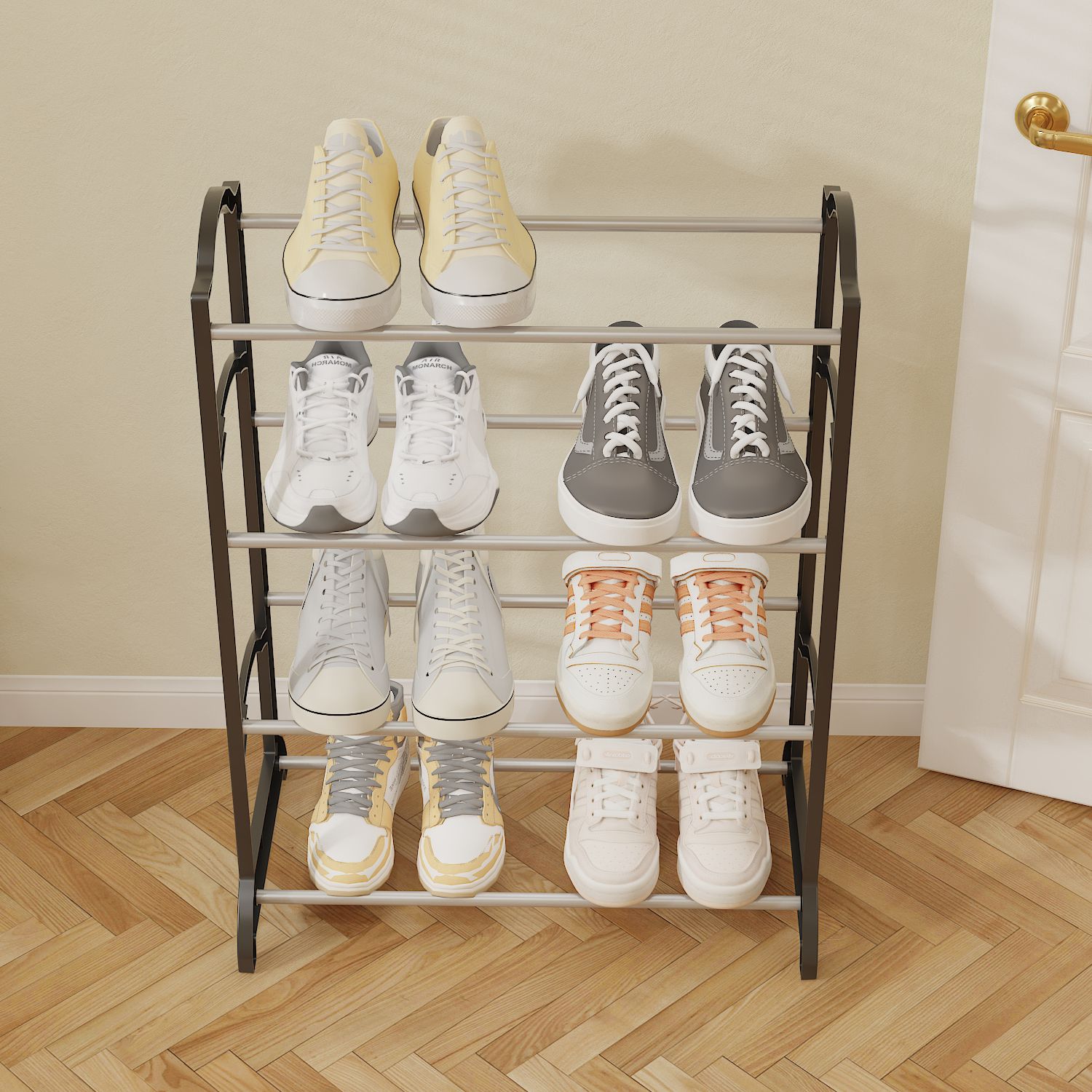 Simple Assembly Shoe Rack Multi-Layer Storage Shelf Household Shoe Cabinet Stylish and Minimalist