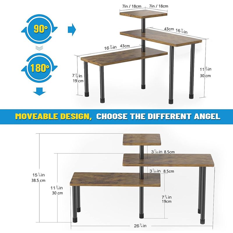 Multi-Tier Corner Shelf for Kitchen Countertop and Bathroom - Space-Saving  Wall-Mounted Multi-Functional Storage Rack