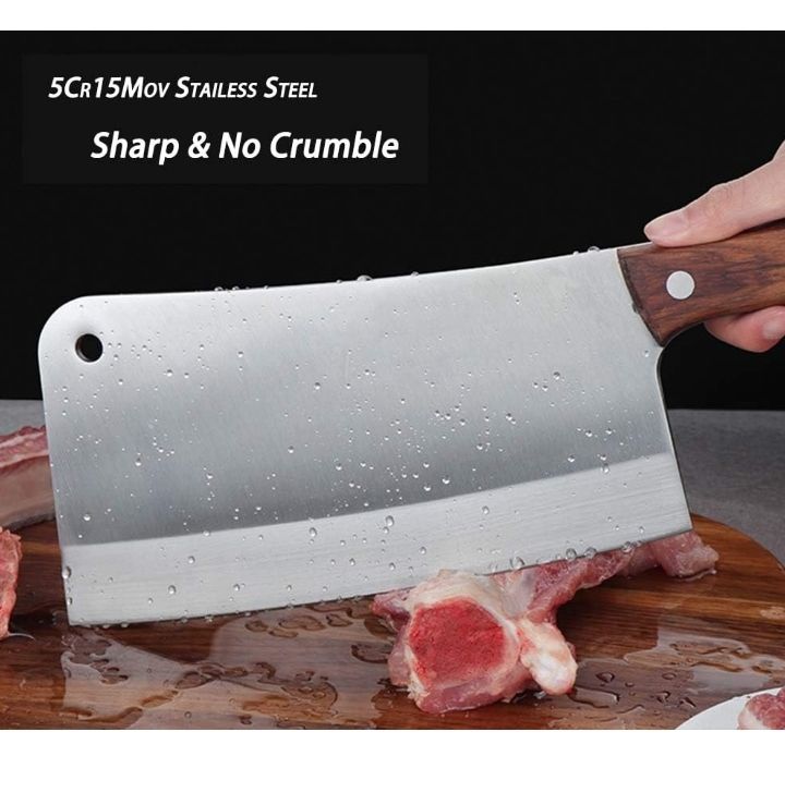 Butcher Knife, Meat Cleaver, 8 Inches Chopping Knife, Super Strong Makes Heavy Duty Easy