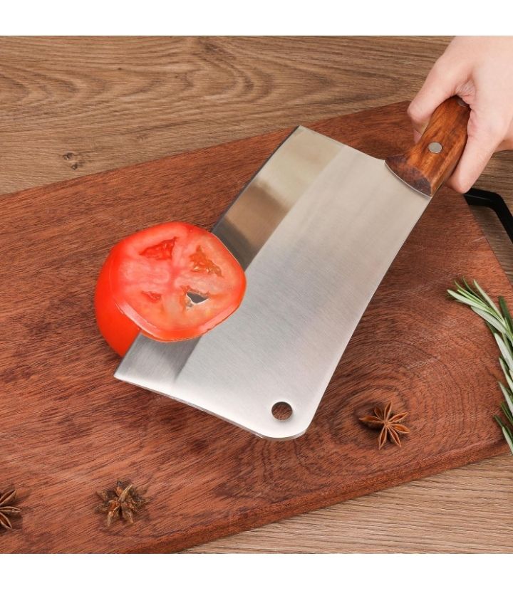 Butcher Knife, Meat Cleaver, 8 Inches Chopping Knife, Super Strong Makes Heavy Duty Easy