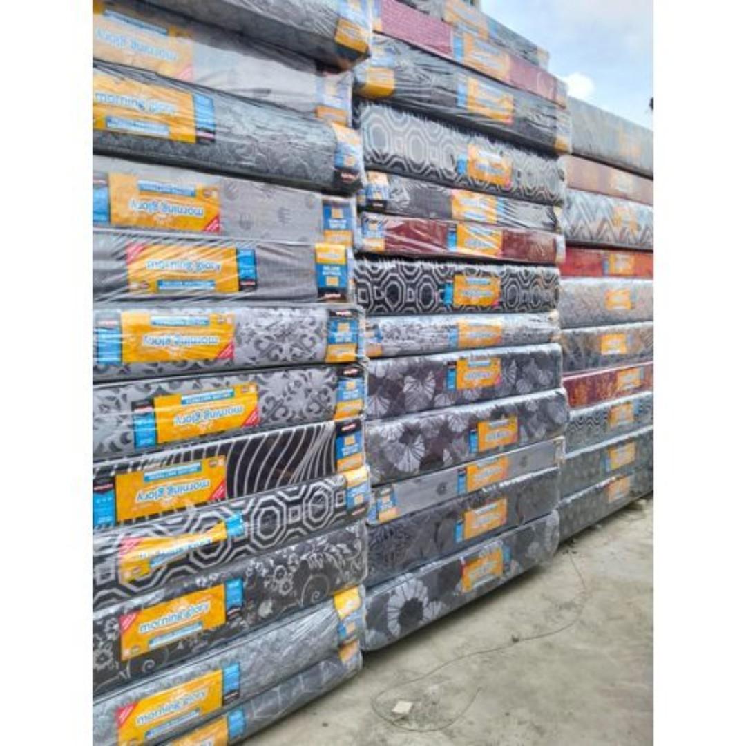 Superfoam Morning Glory High Mattress – 8 Inches Durable Foam Core, Firm Support, Luxurious non-Quilted Cover, Ideal for Home and Institutional Use, Available in Multiple Sizes