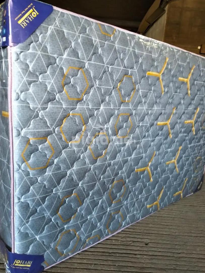 Johari Heavy Duty 8-Inches Orthopedic Fibre Mattress Supportive & Breathable | Back Care Comfort Quilted Soft Cover Modern Design 24-Months Warranty