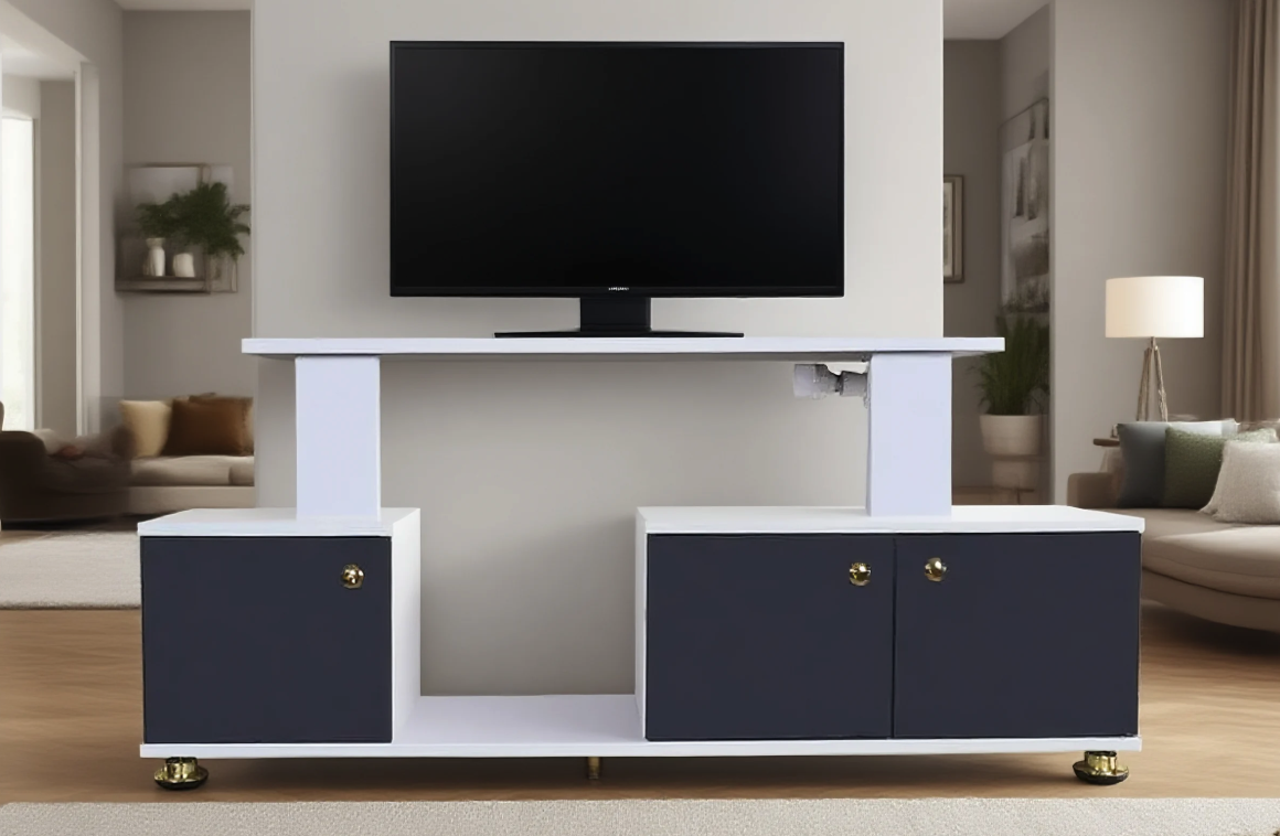 【PROMOTION!】 Istanbul 2 Modern TV STAND With LED Lights Tv Stands Furniture High Quality Durable Classic Tv Unit