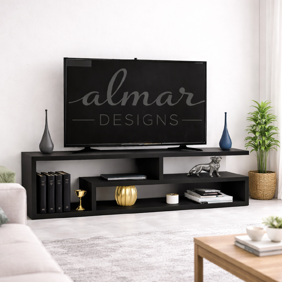 Mexico Modern Wooden TV Stand | Available from 3ft to 5ft | Fits 43" to 65" TV