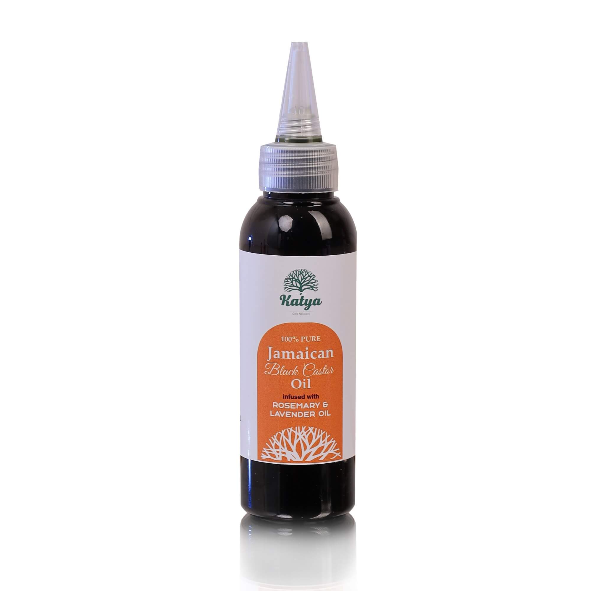 Katya Nature 100% Pure Jamaican Black Castor Oil Infused with Rosemary & Lavender essential oil 100ml