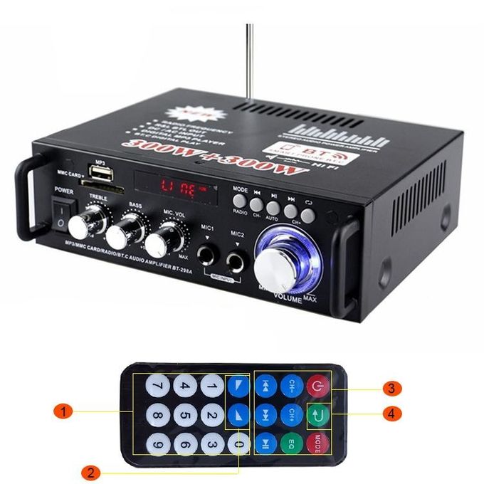 YT USB/SD Powerful Bluetooth Amplifier With FM Radio....