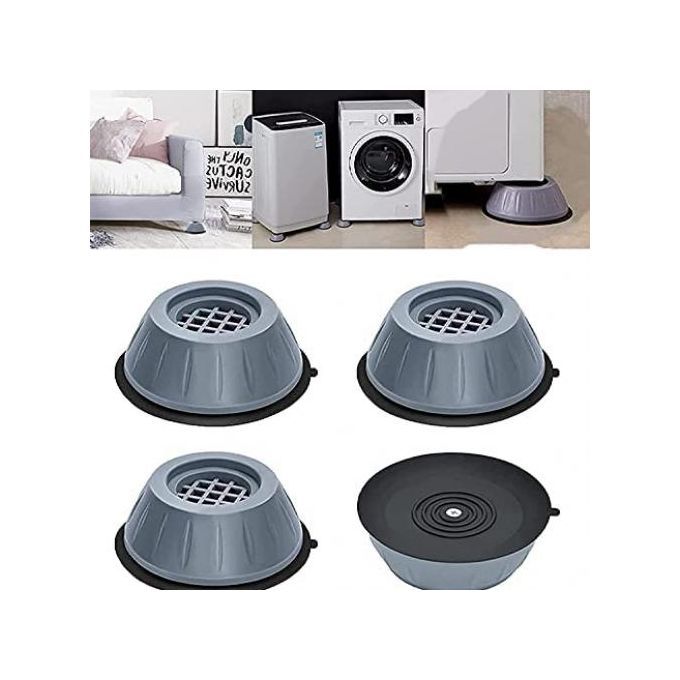 4Pc Washing Machine AntiVibration Pads Shock And Noise Cancellation Pads