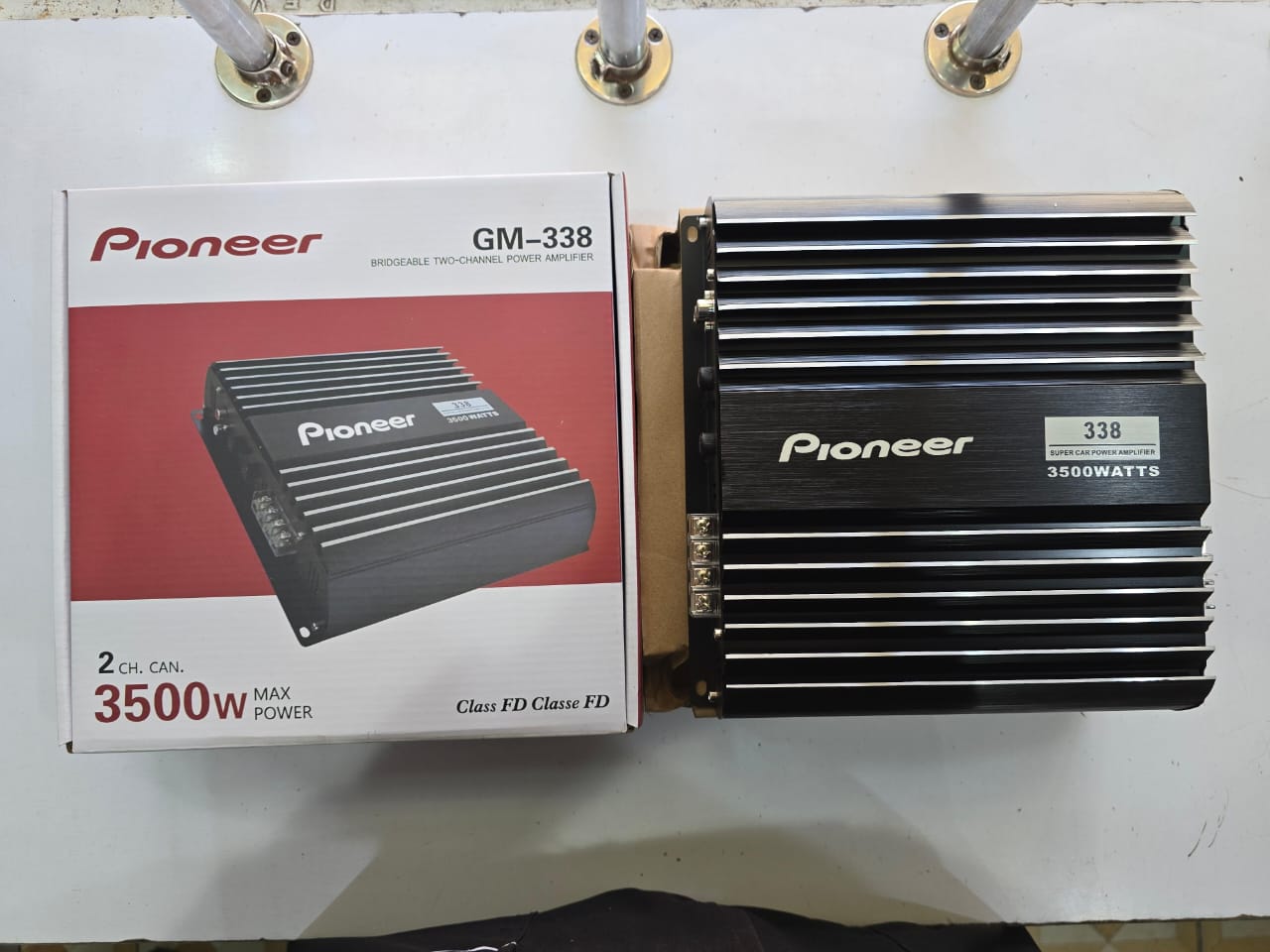 Pioneer 2 Channel Amplifier Real Power 338 Hight Power Amplifier Car Audio Amplifier