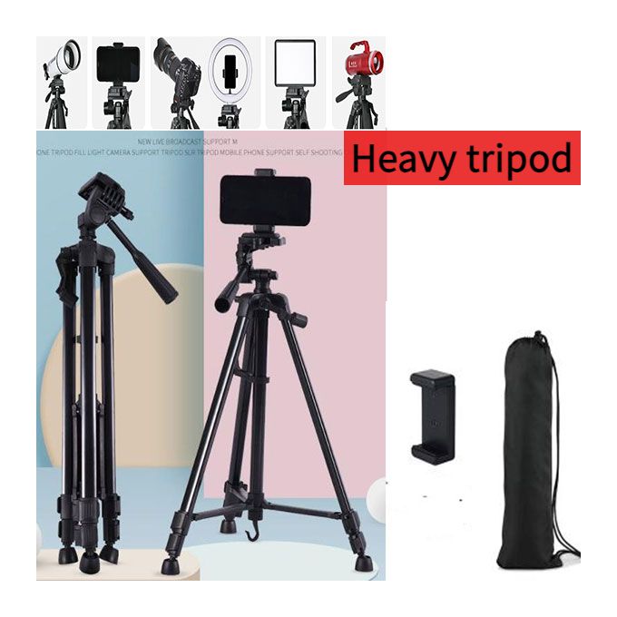 Heavy Tripod Stand Camera Phone Live Streaming Tripod Stand DSLR Selfie Tripode Phone Holder Stand