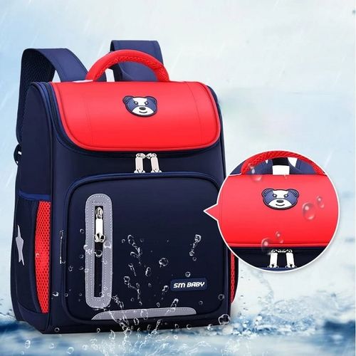 sm baby OFFER! OFFER! PREMIUM School Bag Children's School Bag First Space Backpack for Primary School Boys and Girls Waterproof Back to School Bags RED- Medium(Grade 1- Grade 3)