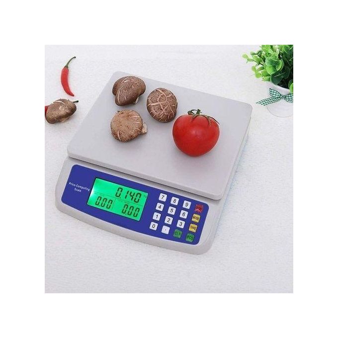 DT580 Butchery scale 0g- 30kgs shopkeeper measuring scale DT580 Digital Weighing Scale with 5V Charger High Precision LCD Display Portable Electronic Scale for Home Kitchen Rechargeable Ba