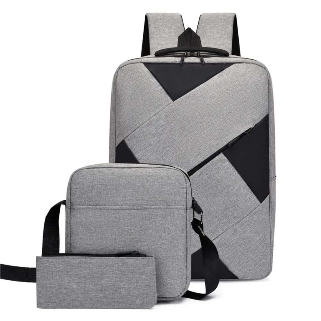 Share this product



3 In 1 Men's Backpack Laptop Backpack Business Bag Men's Canvas Bag Student Bag With USB Port GREY