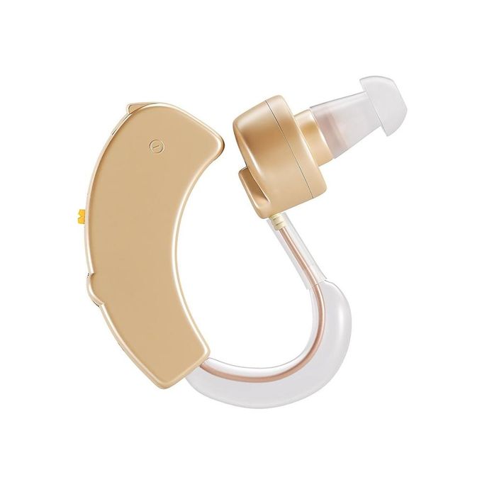 1Pcs  Hearing Aid Personal Hearing Amplifier For The Elderly Deaf Ear Sound Amplifier- Beige Hearing Enhancement Device Battery Powered