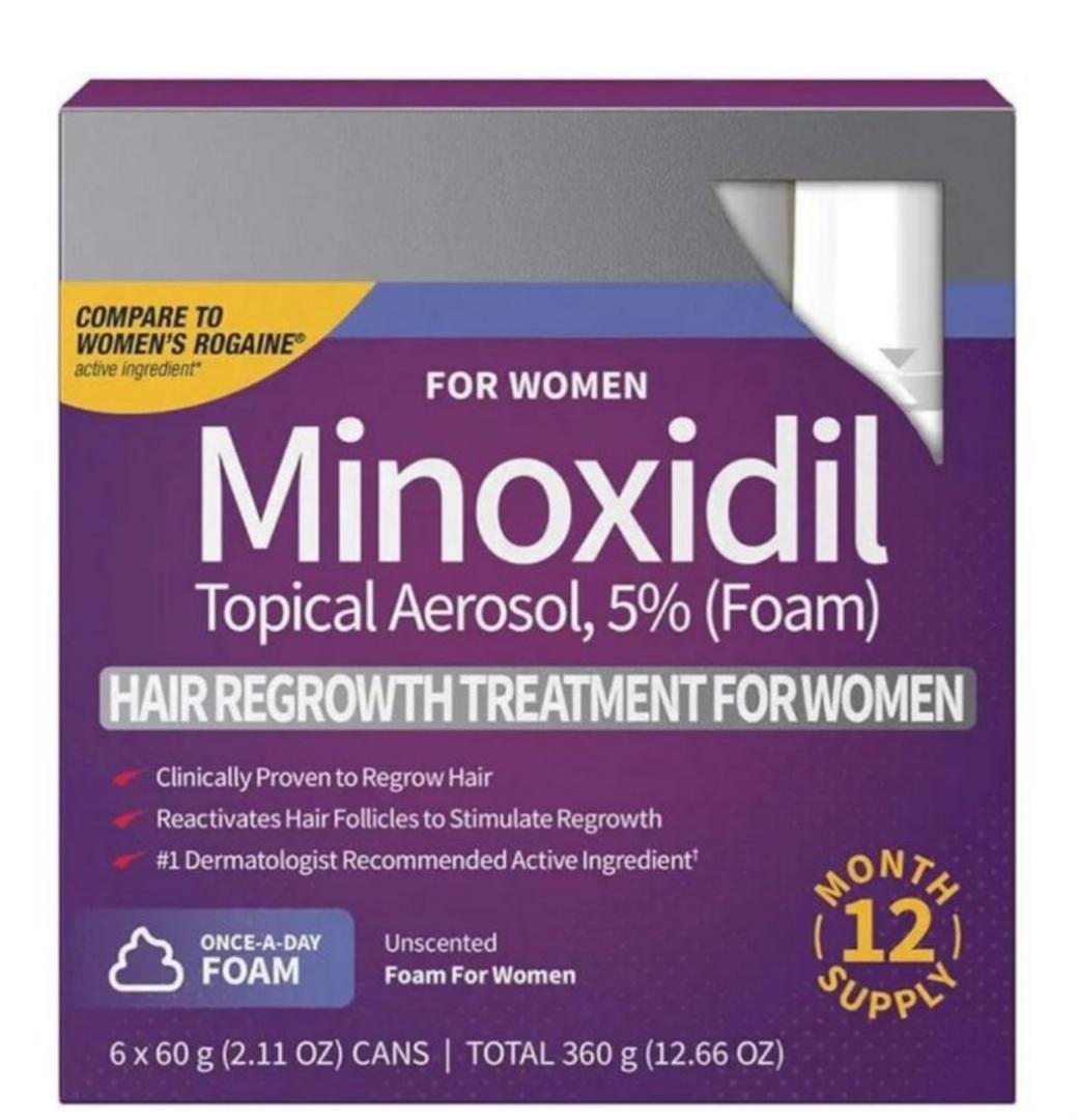 Kirkland Minoxidil KIRKLAND WOMENS Minoxidil 5% FOAM Hair Loss/Growth 2 Month Supply