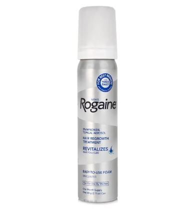 Men's Rogaine 5% Minoxidil Foam for Hair Regrowth, Topical Hair Loss Treatment to Regrow Fuller, Thicker Hair, Unscented
Original Men's Rogaine 5% Minoxidil Hair Regrowth Treatment Foam 1 month supply